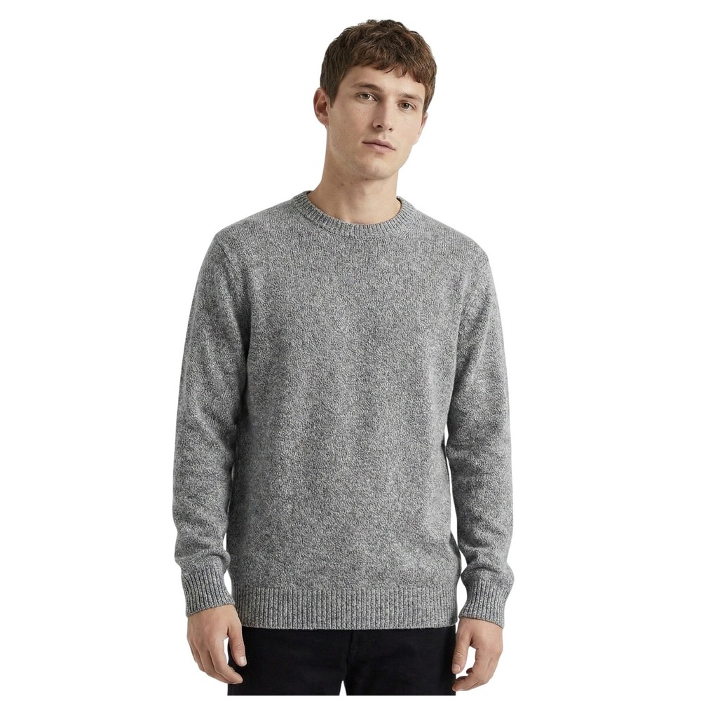 Duluth Trading Co Mens Crewneck Sweater 2XL‎ Gray Cotton Blend Pullover Casual